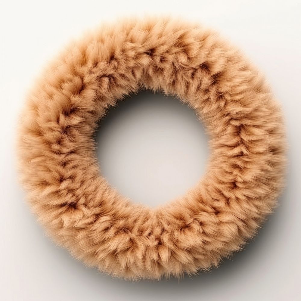 Fluffy tiger fur hoop wreath softness hedgehog.