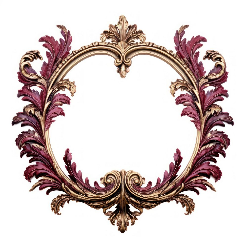 Baroque Leaf jewelry ornate frame.