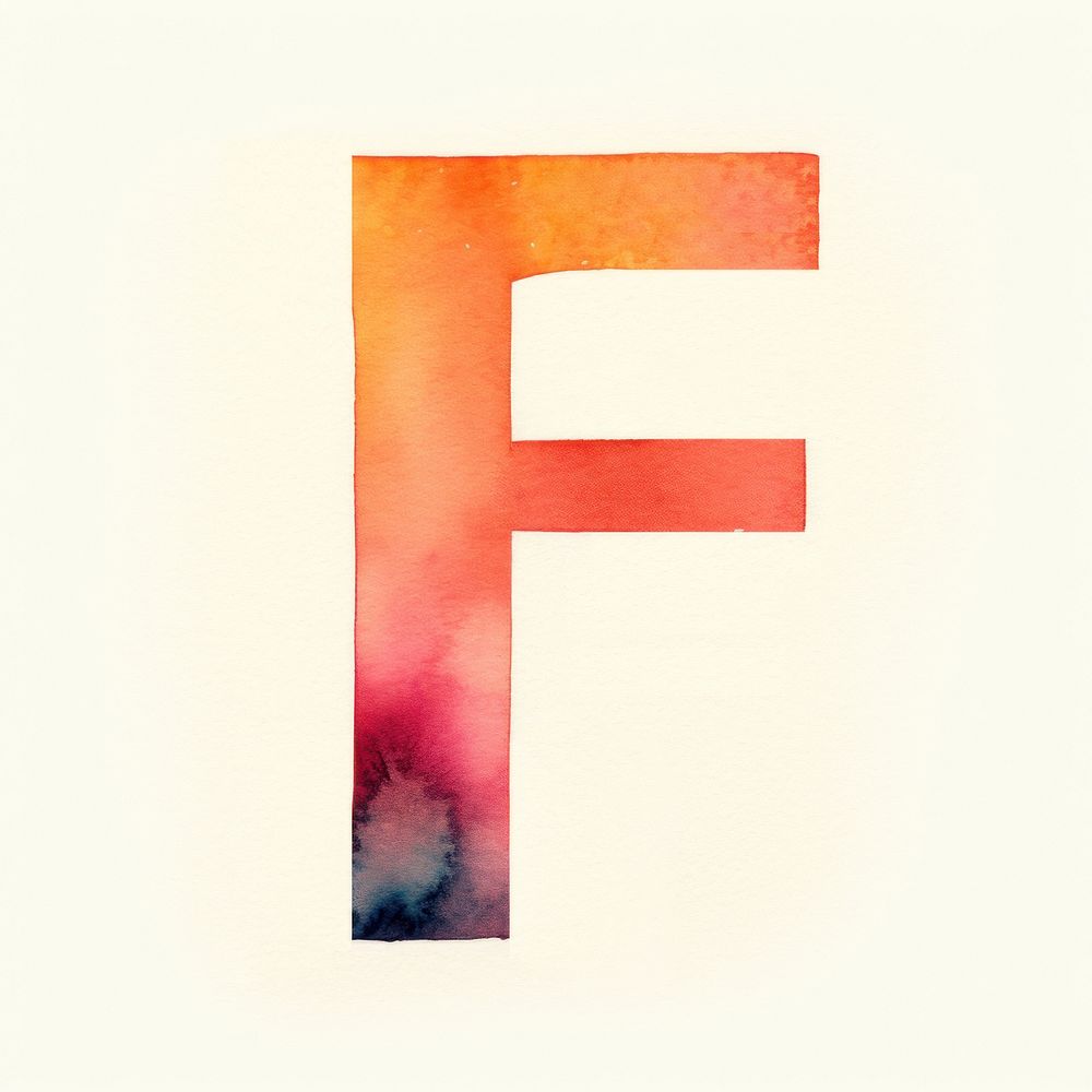 Letters F text number creativity.