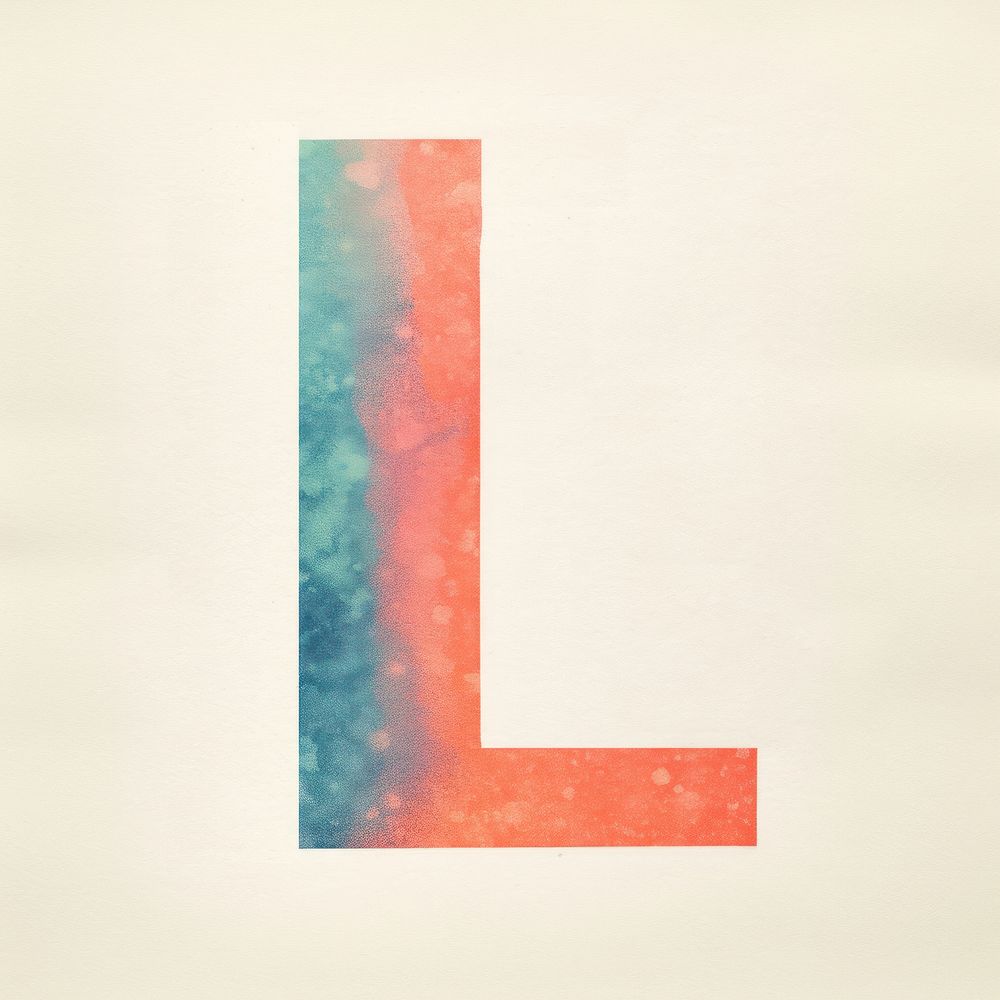 Letters L symbol number text.