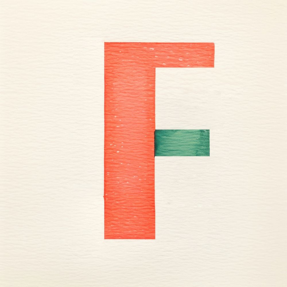 Letters F number text logo.