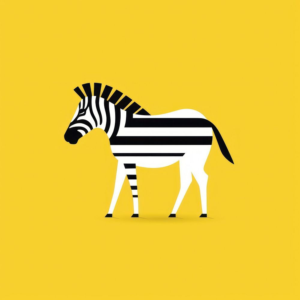 Zebra wildlife cartoon animal.