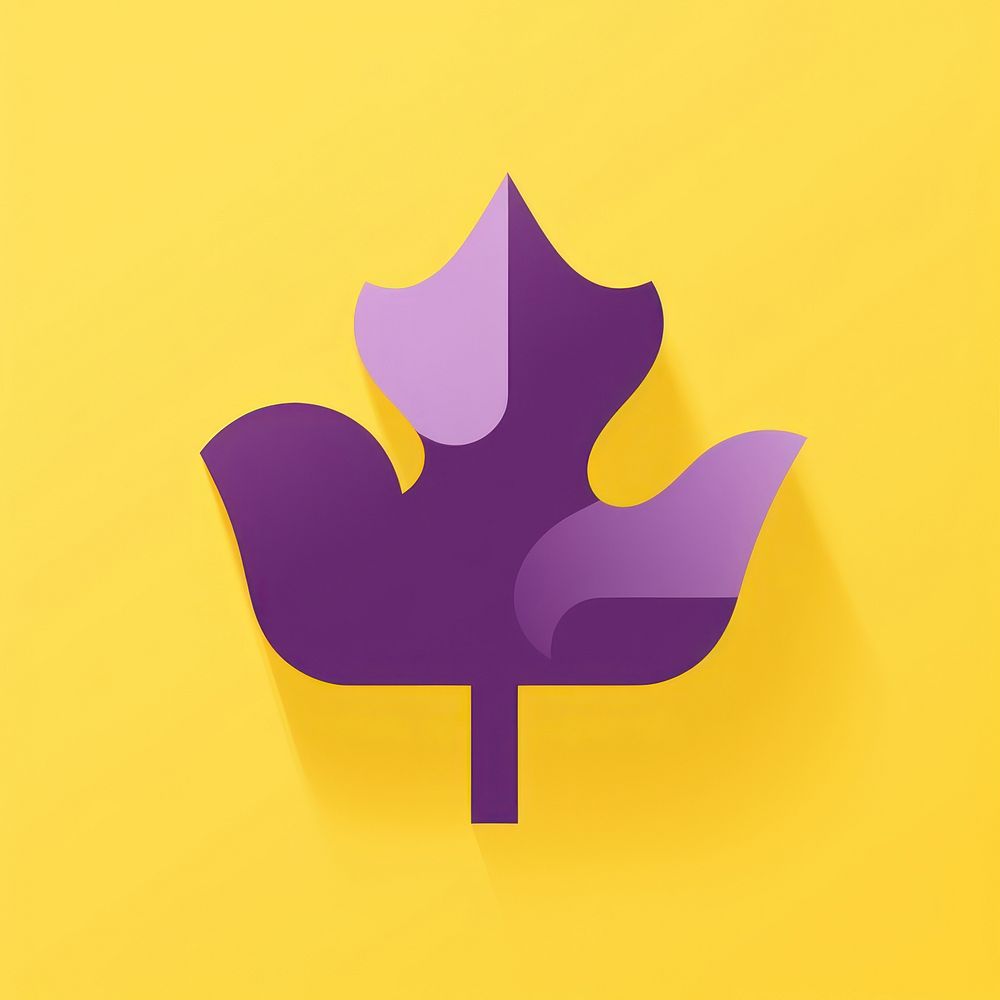 Canada violet symbol plant leaf.
