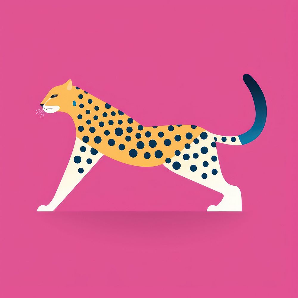 Cheetah cartoon animal mammal.