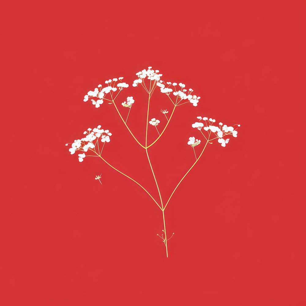 Gypsophila graphics flower plant.