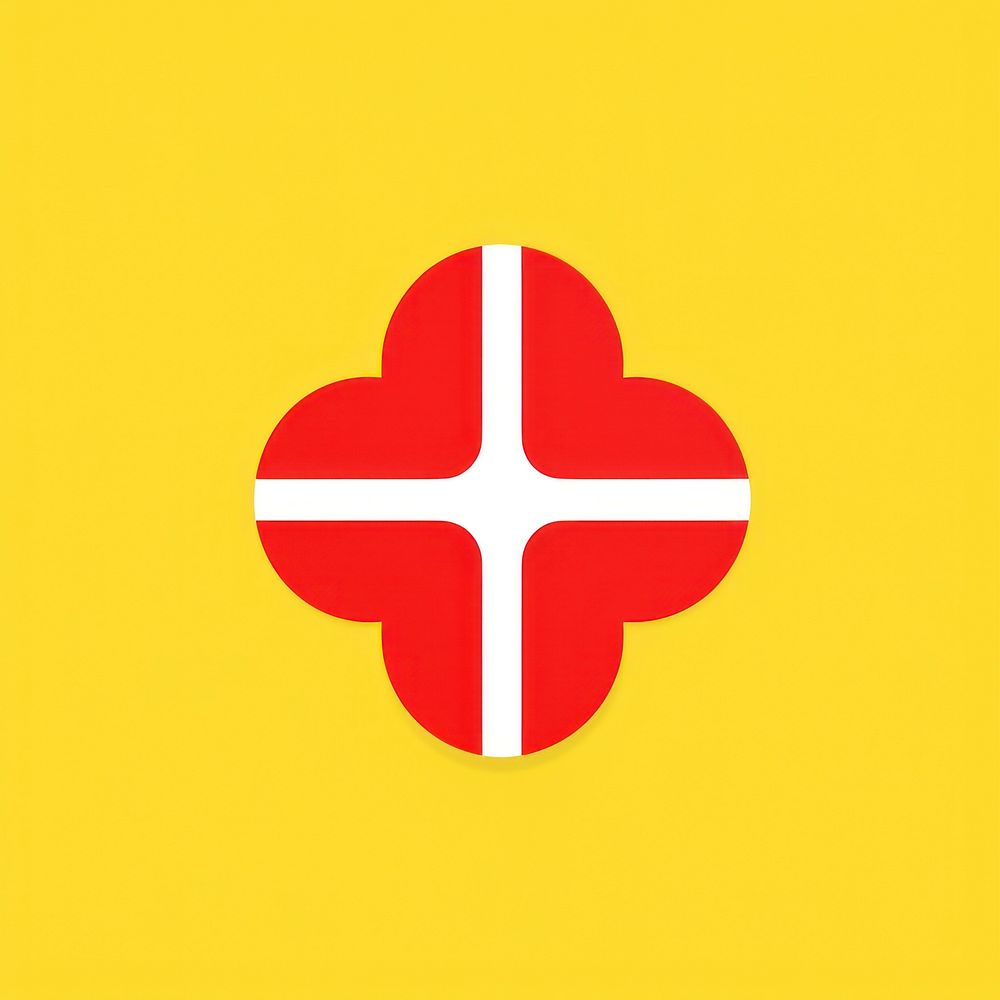 Maltese cross symbol logo patriotism.