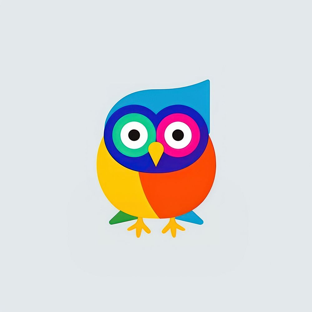Owl cartoon animal bird.