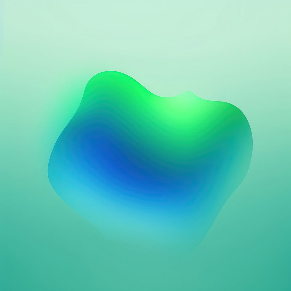 Abstract blurred gradient illustration organic shape backgrounds green blue.