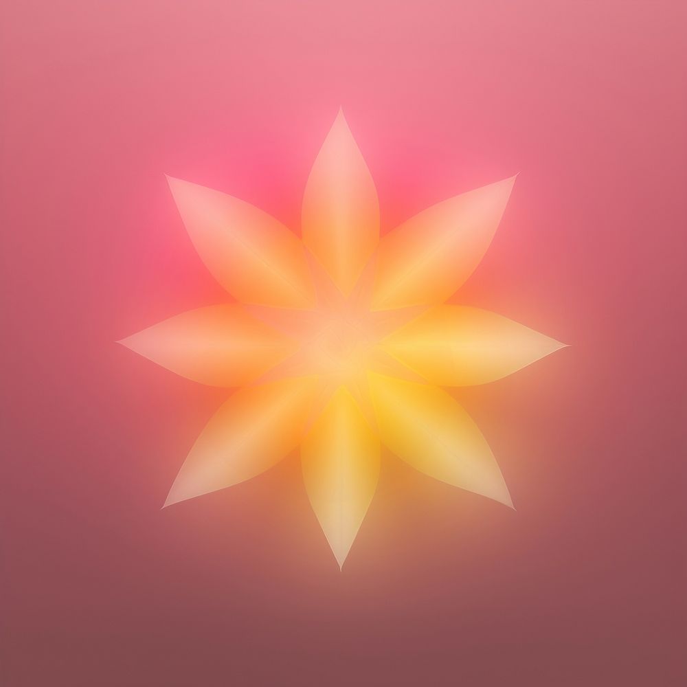 Abstract blurred gradient illustration shape star backgrounds yellow flower.