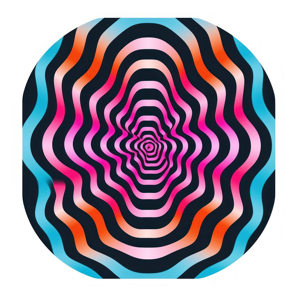 An abstract Graphic Element of vinyl spiral art concentric.