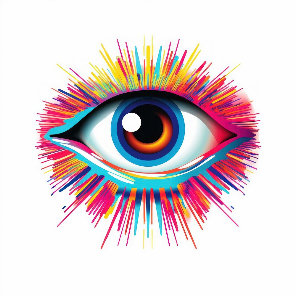 An abstract Graphic Element of an eye graphics drawing art.