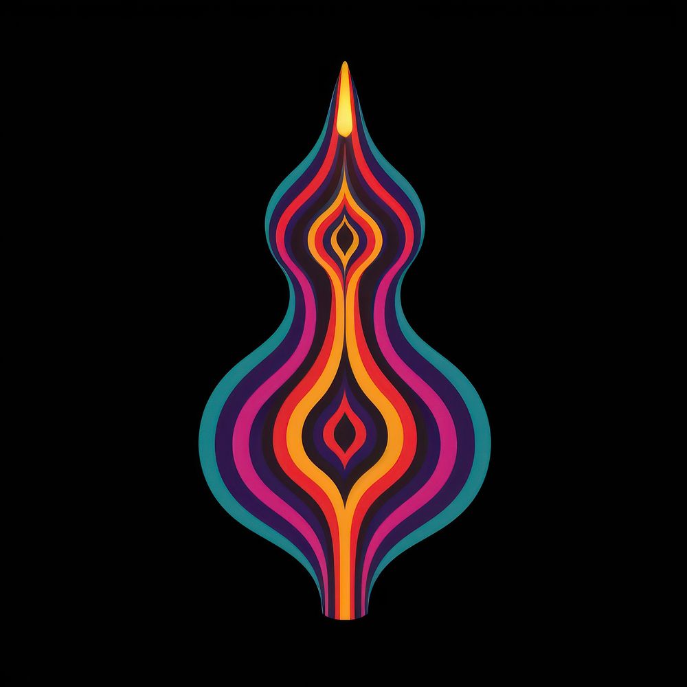 An abstract Graphic Element of candle graphics pattern art.