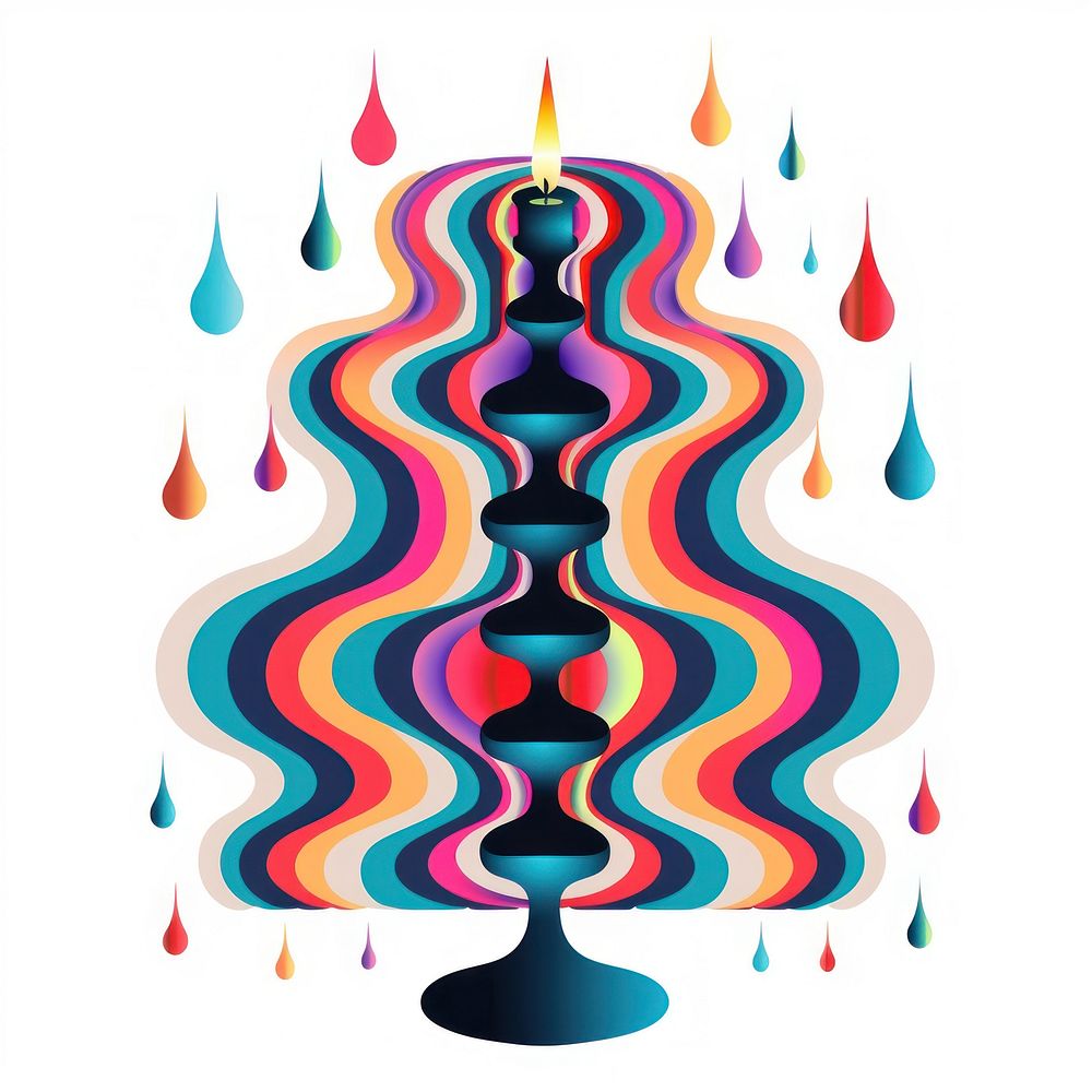 An abstract Graphic Element of candlestick graphics art creativity.
