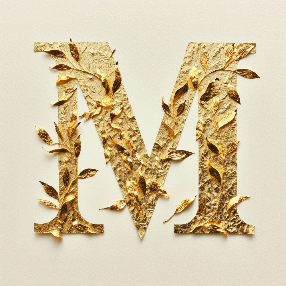 Gold font text calligraphy.