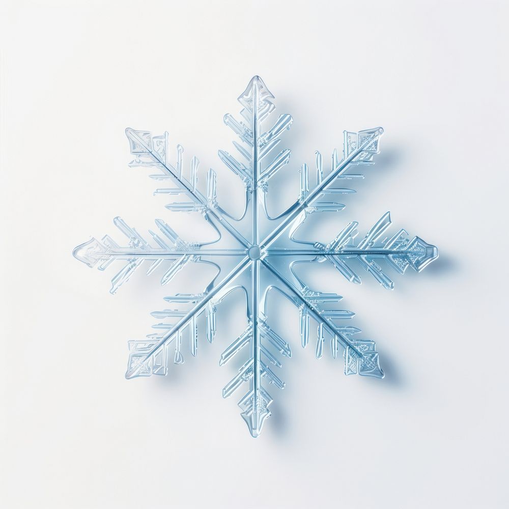 Pastel blue transparent snowflake white chandelier christmas.