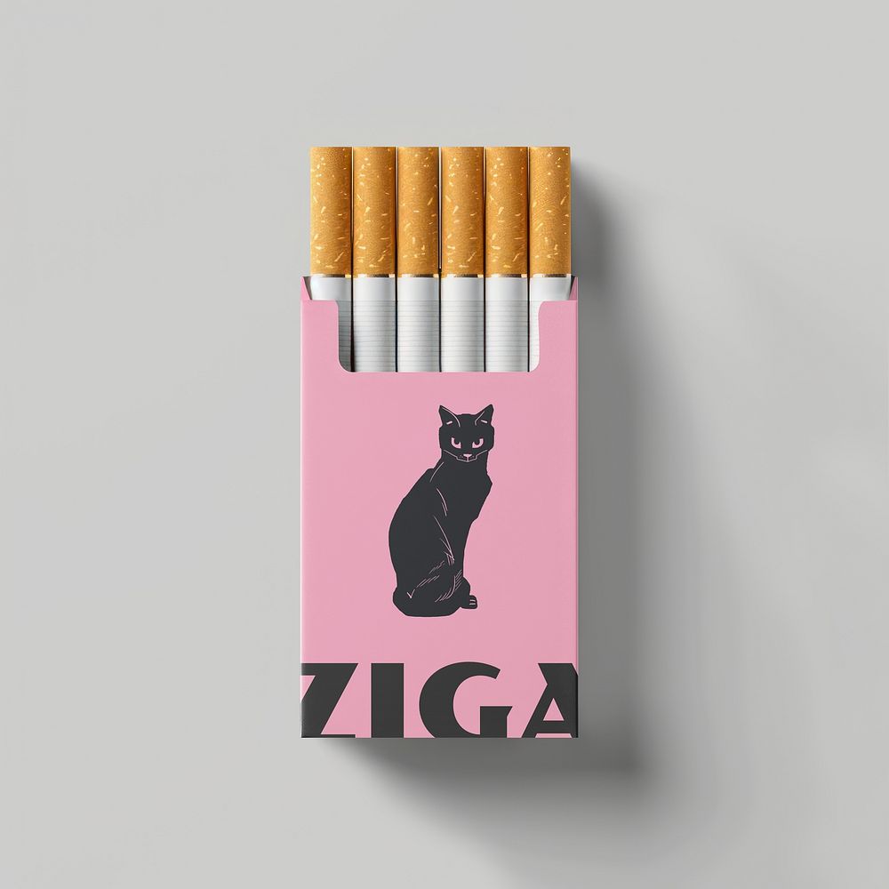 Pink cigarettes package