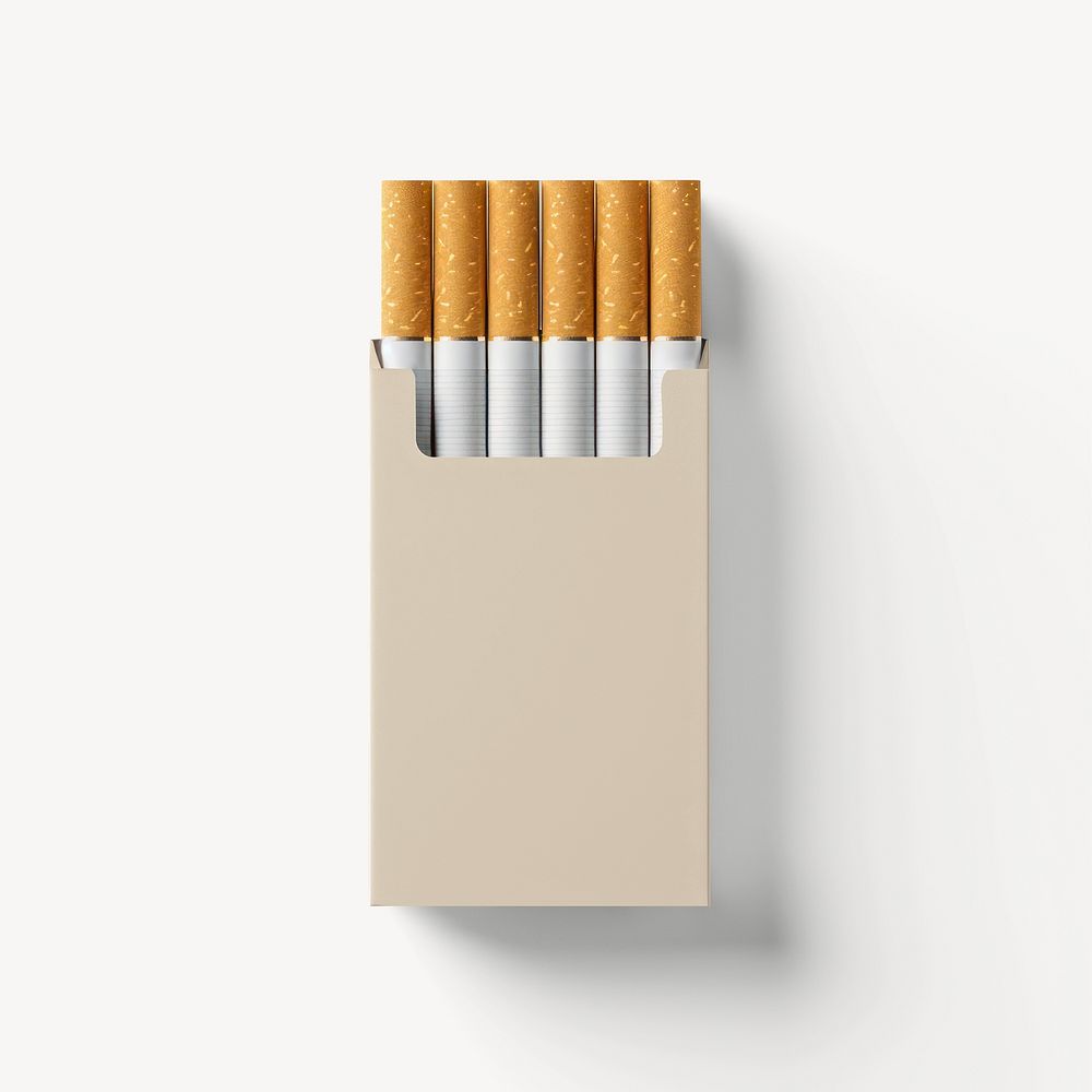 Beige cigarettes package