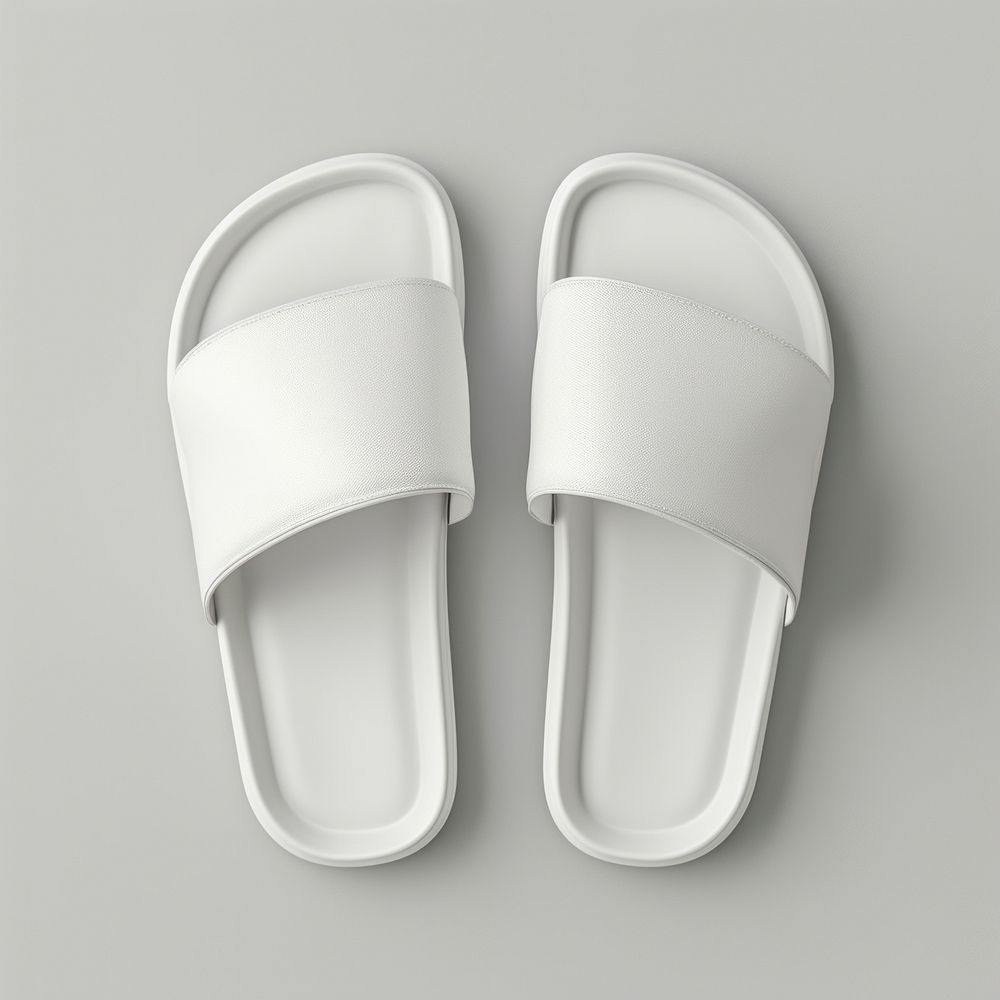 Slipper mockup footwear shoe flip-flops.