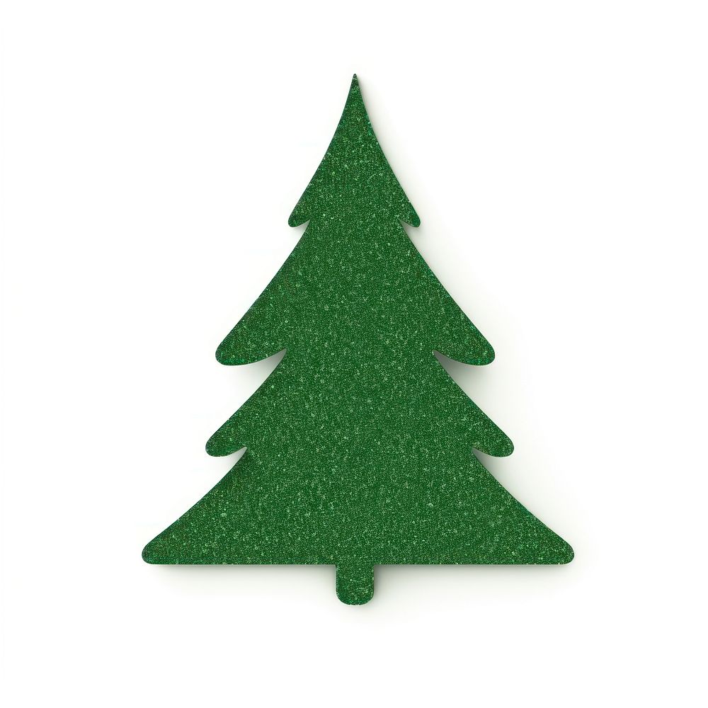 Pine tree icon christmas shape green.