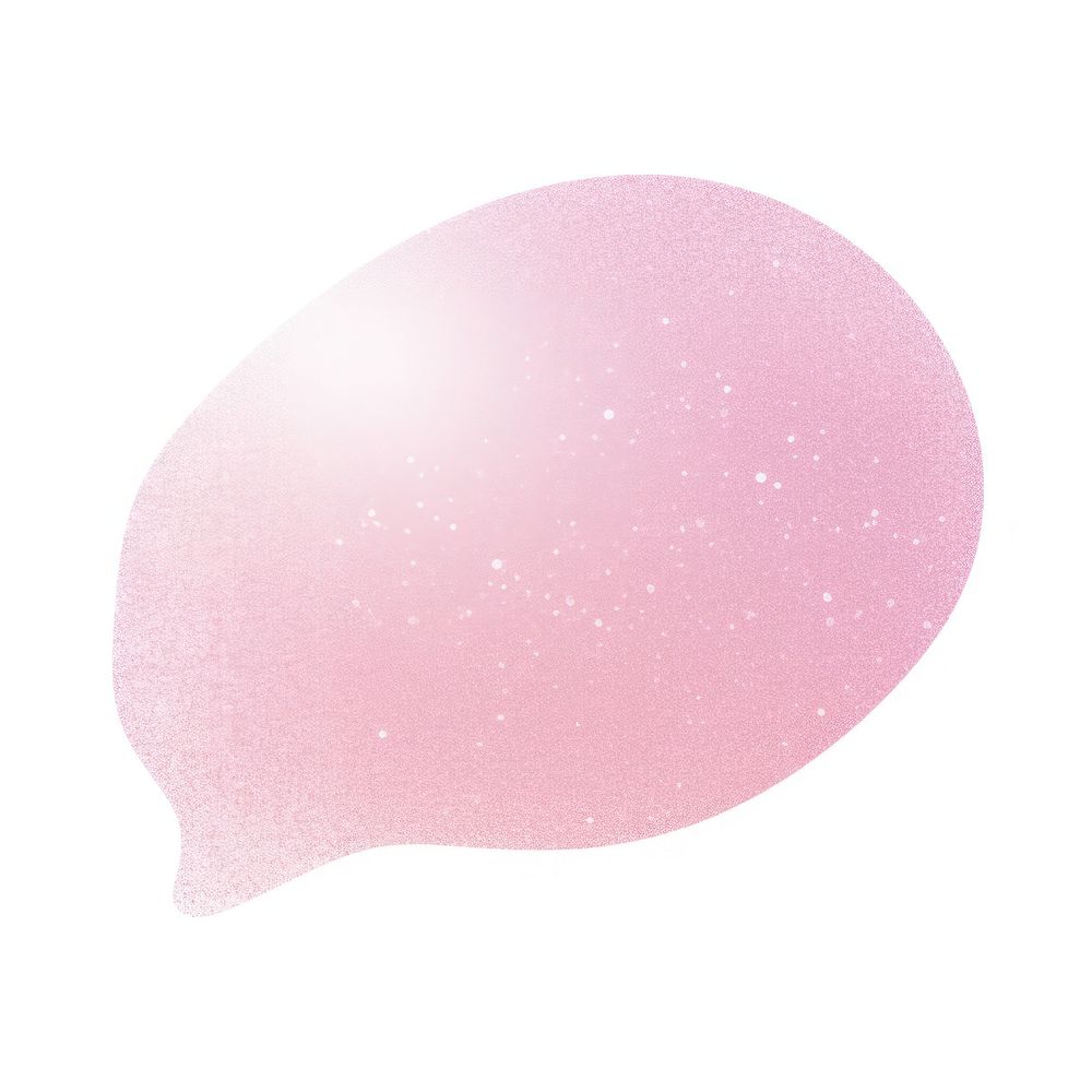Speech bubble icon pink white background astronomy.