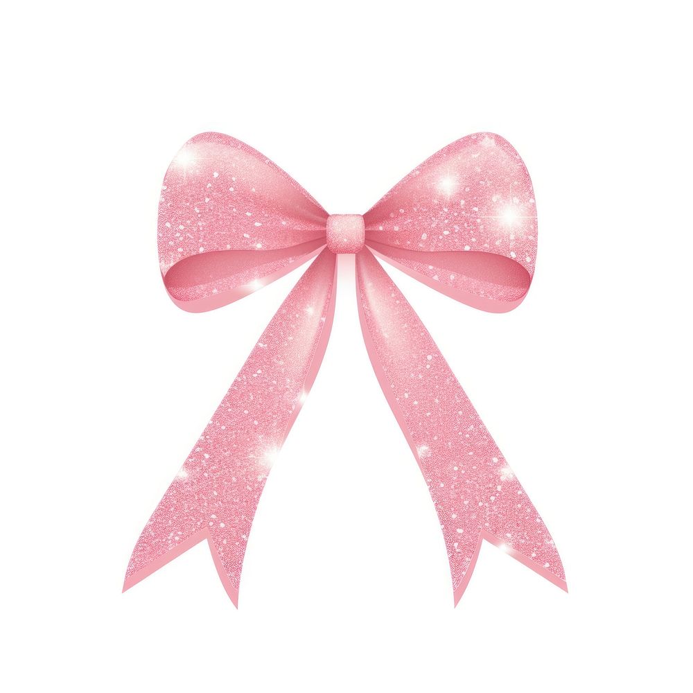 Ribbon icon shape pink white background.