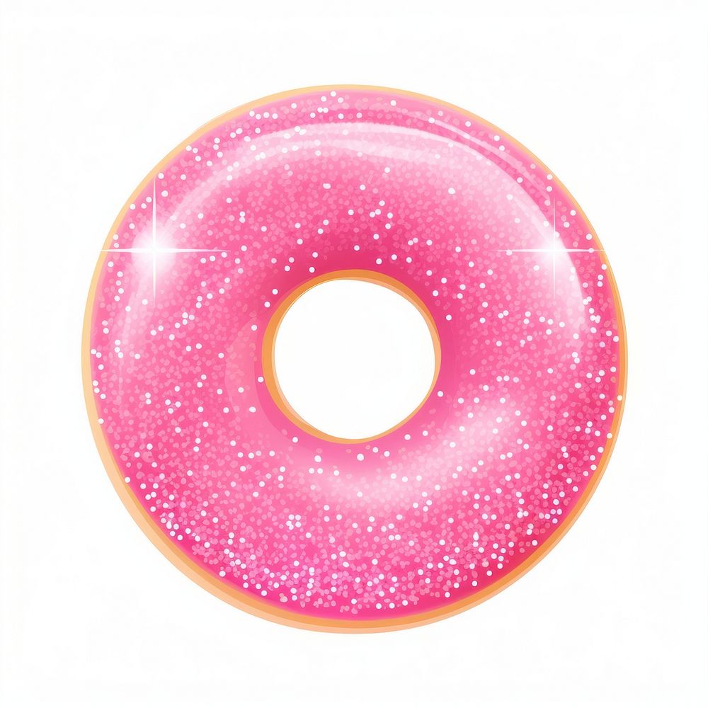 Donut icon shape food pink.