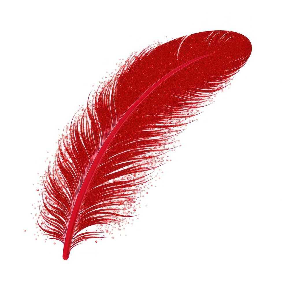 Feather icon red white background lightweight.