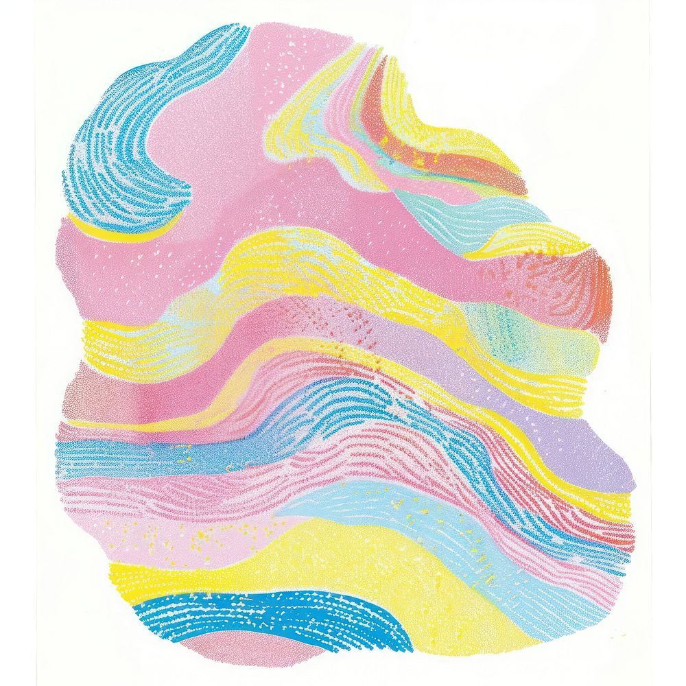 Ham Risograph style white background creativity abstract.