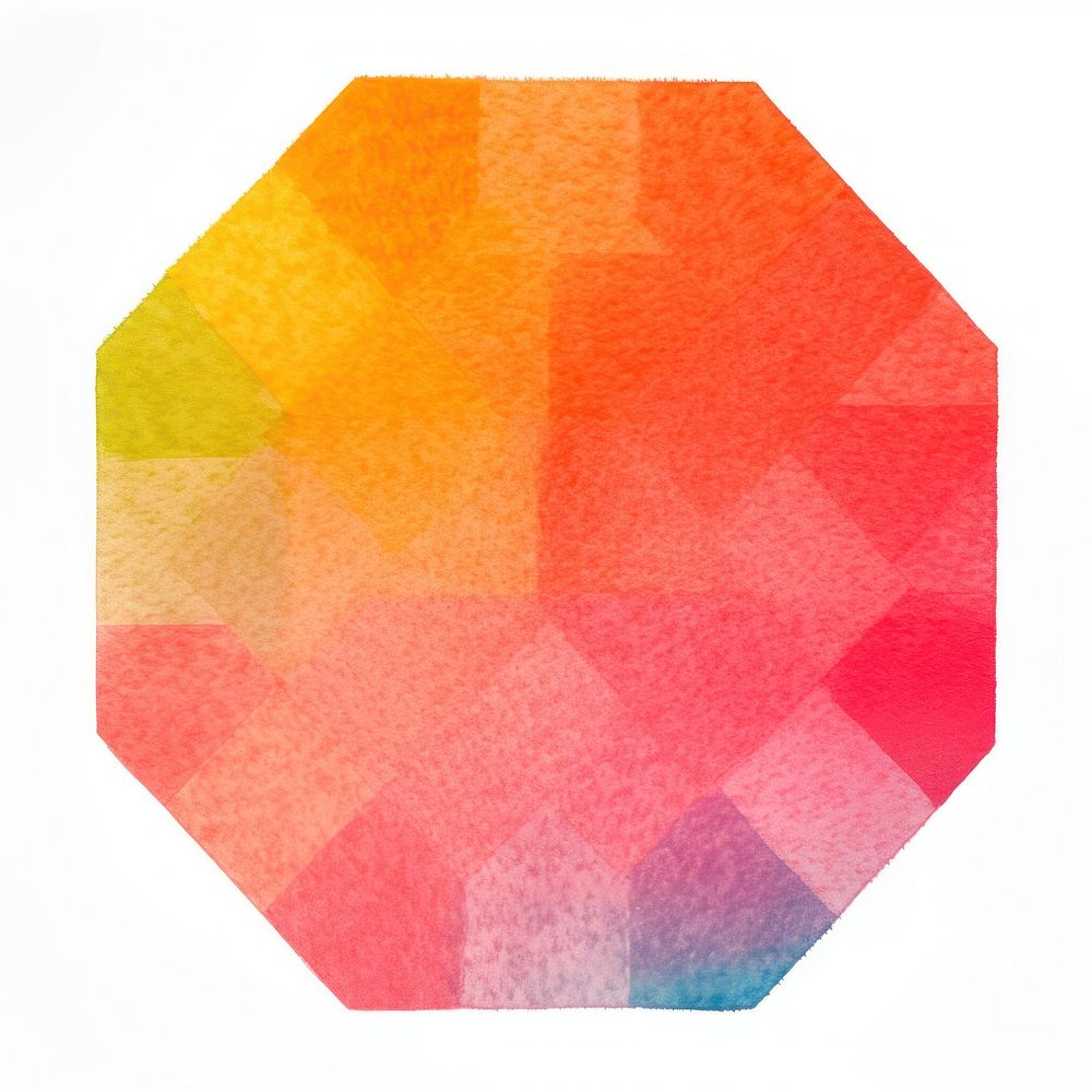 Hexagon shaped Risograph style backgrounds paper art.