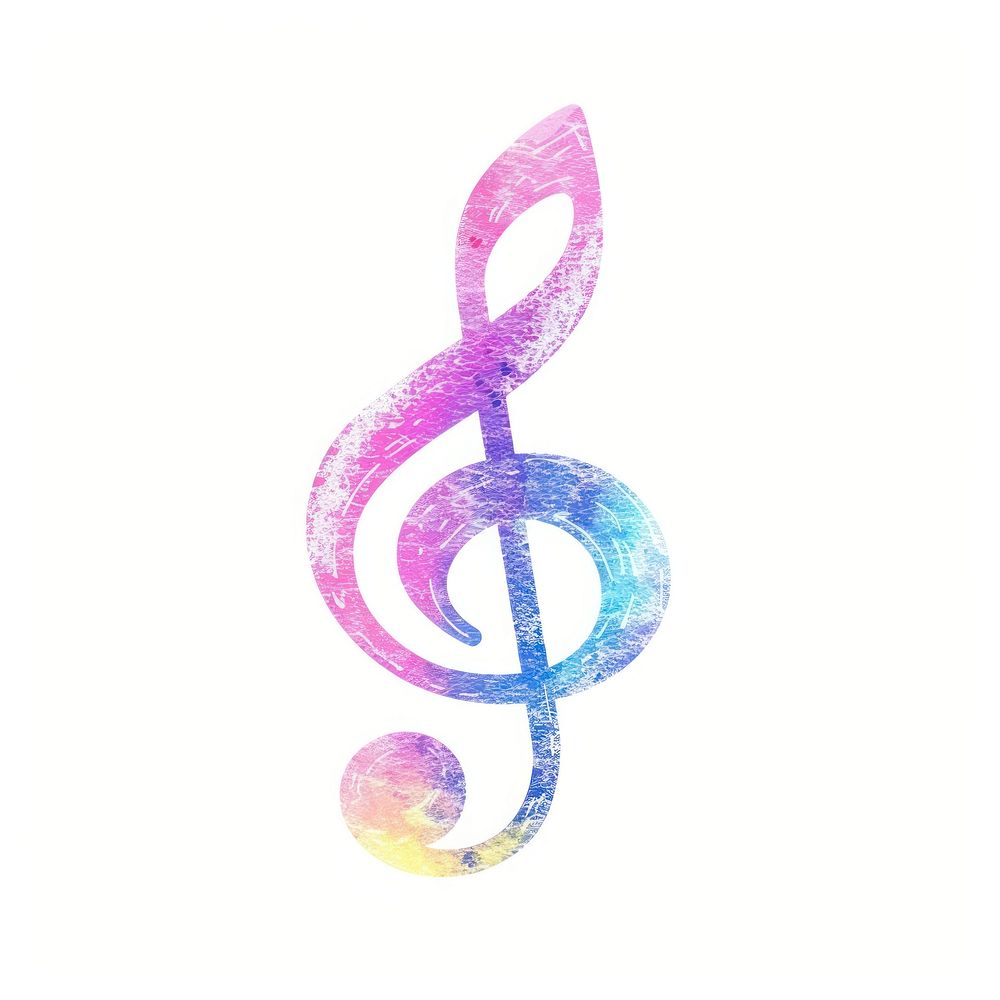 Music icon Risograph style text white background accessories.