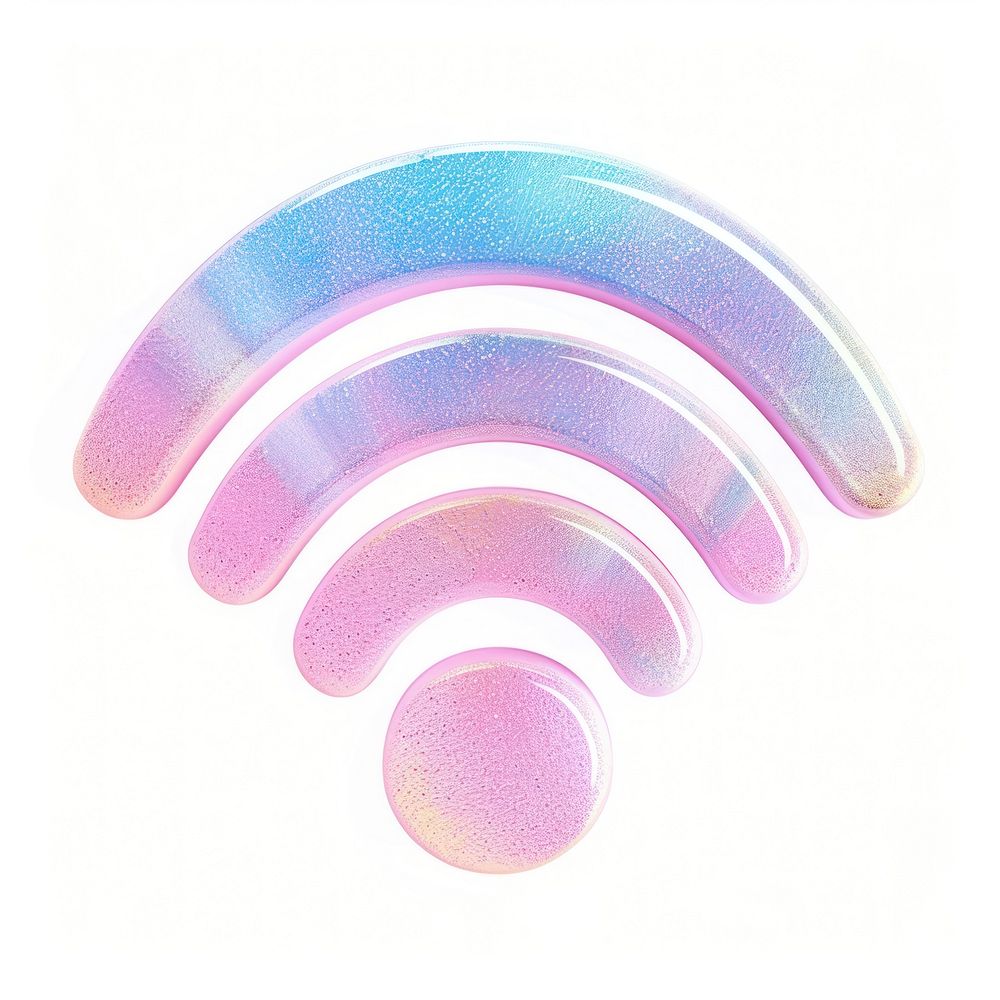Wifi icon Risograph style white background accessories technology.