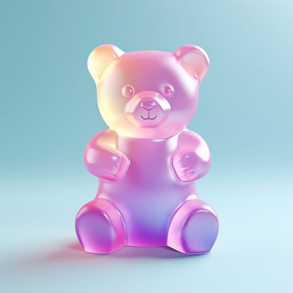 3d jelly bear mammal cute toy.