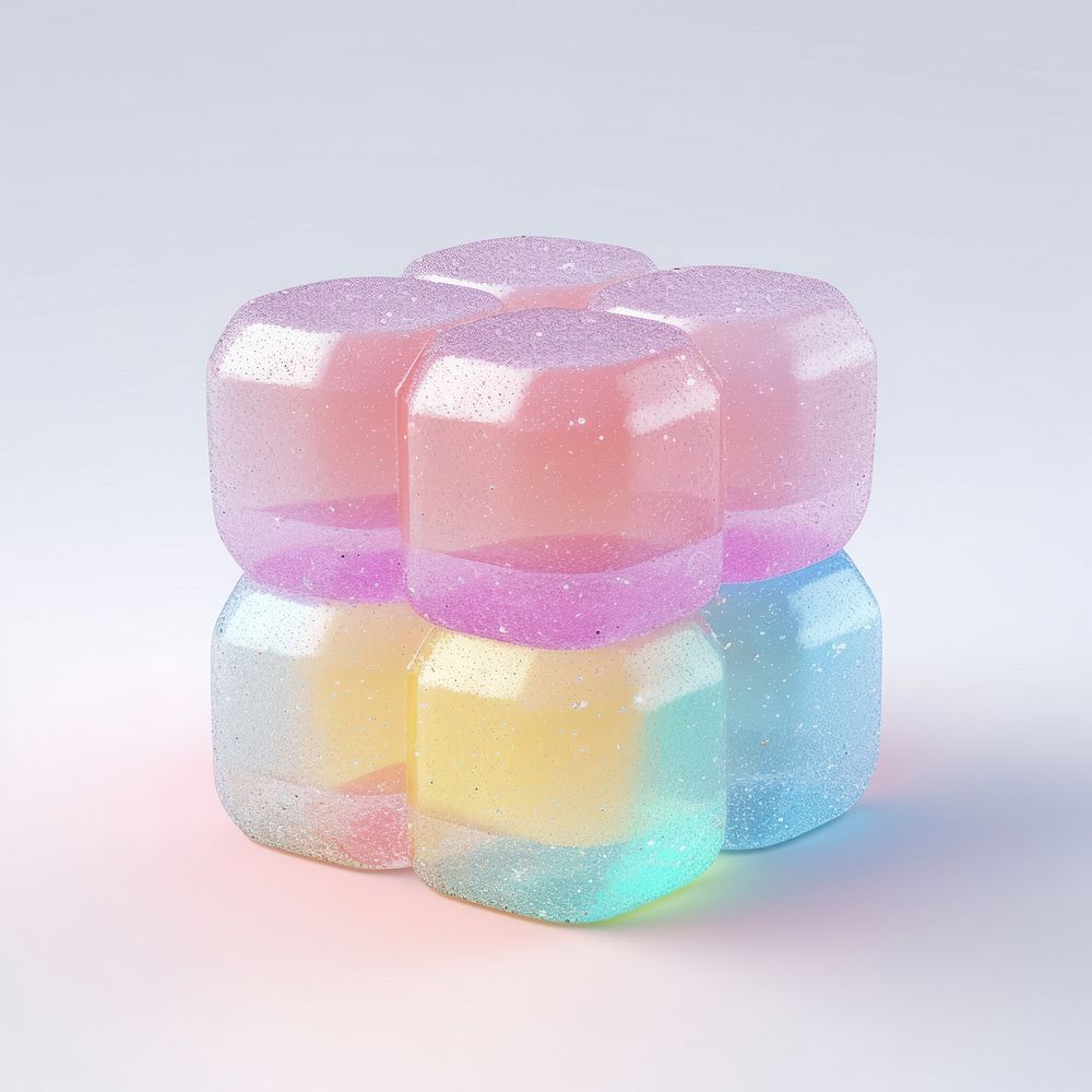 glittering jelly platforms