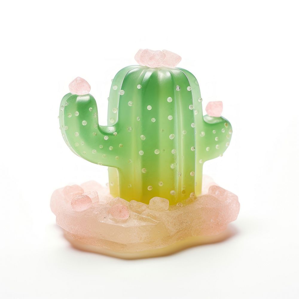 3d jelly glitter cactus plant figurine nature.