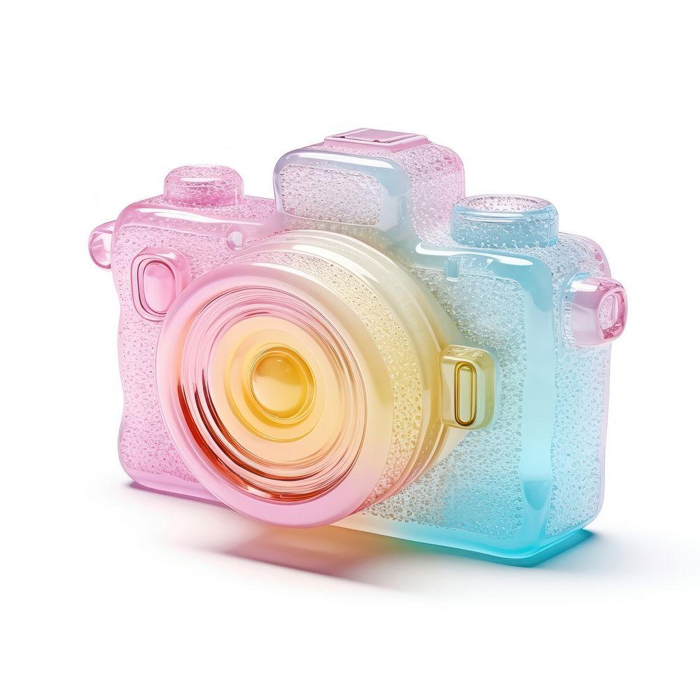 3d jelly glitter camera photographing electronics technology.
