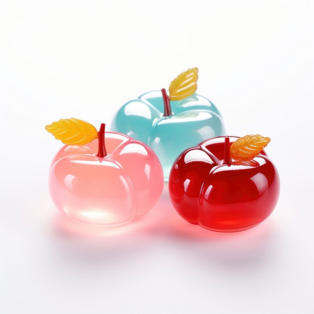3d jelly glitter cherry fruit sweets plant food.