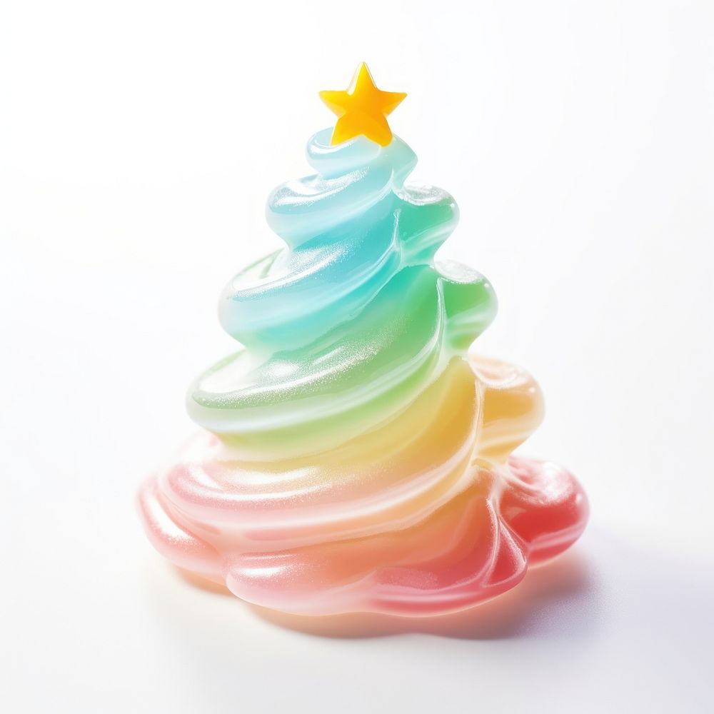 3d jelly glitter christmas tree dessert icing candy.