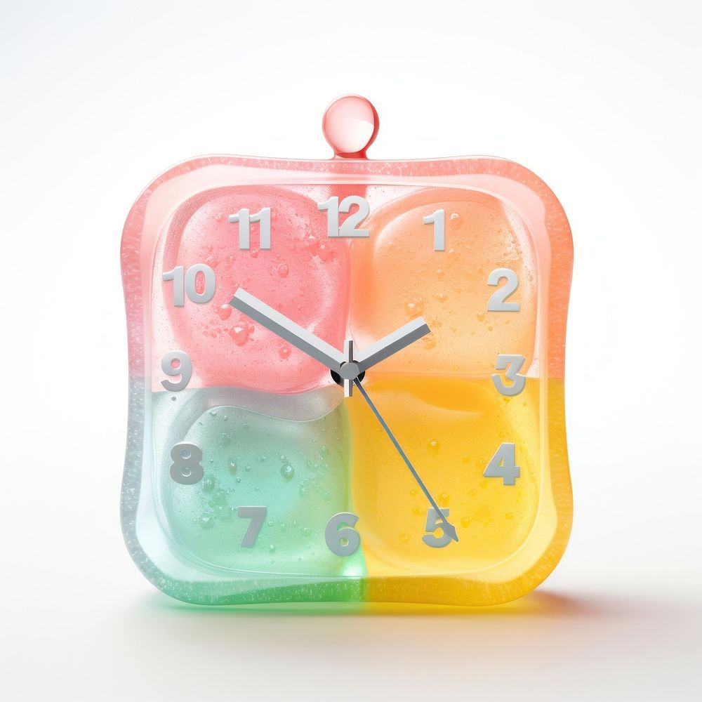 3d jelly glitter clock accuracy deadline number.