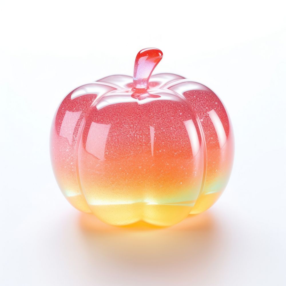 3d jelly glitter apple sweets food confectionery.