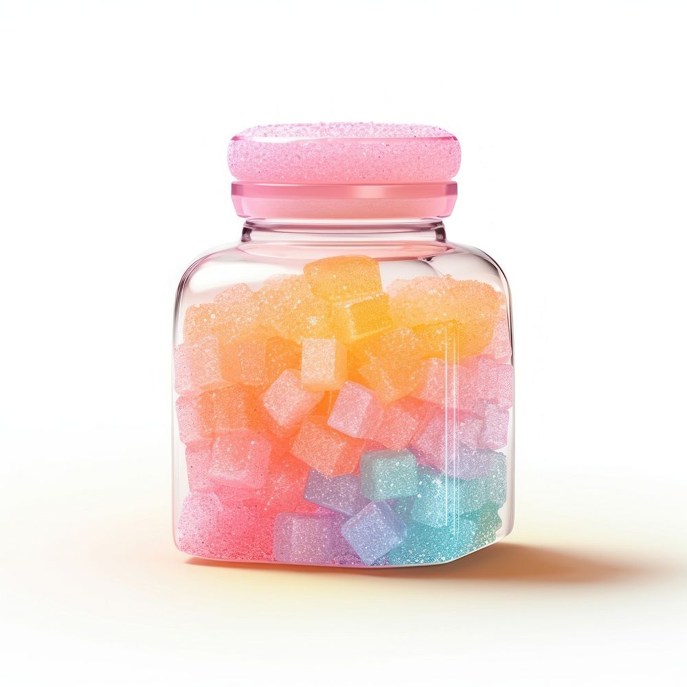 3d jelly glitter bottle sweets candy food.