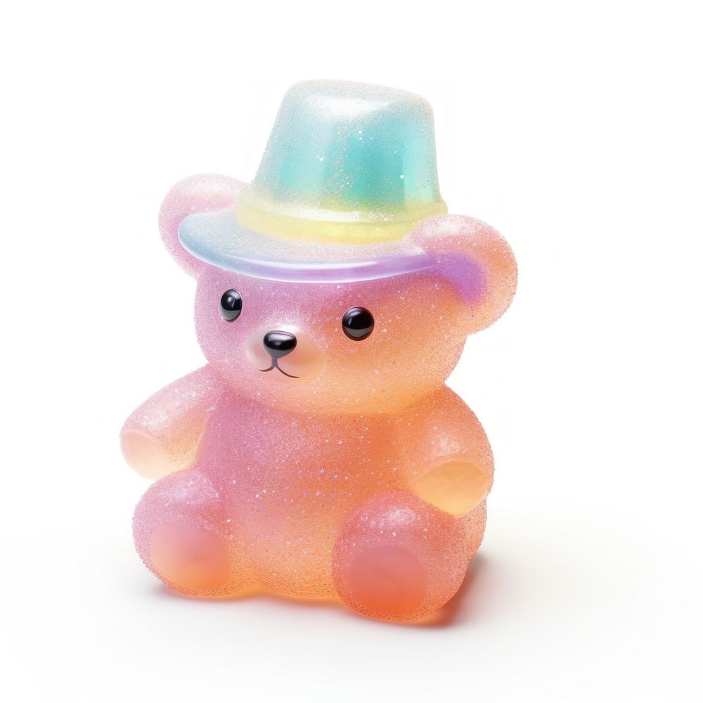 3d jelly glitter Bear sweets candy toy.