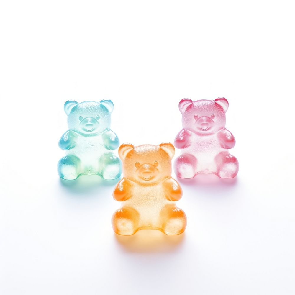 3d jelly glitter bears candy mammal sweets.
