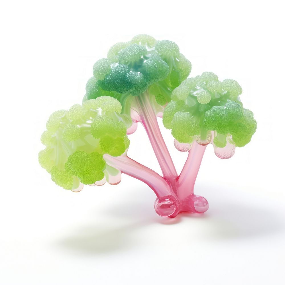 3d jelly glitter Broccoli broccoli plant food.