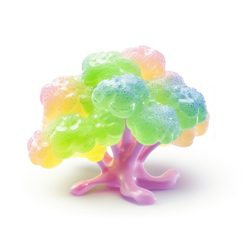 3d jelly glitter Broccoli candy sweets food.