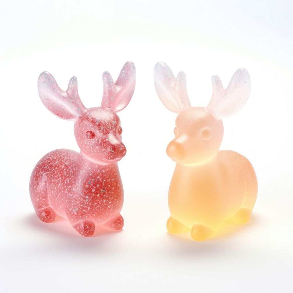 3d jelly glitter deer animal mammal sweets.