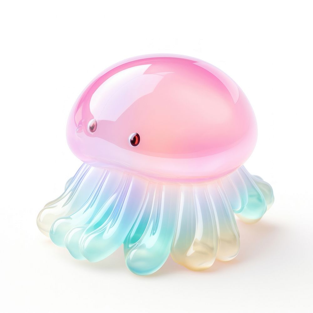 3d jelly glitter fish jellyfish animal invertebrate.