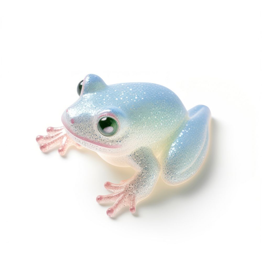 3d jelly glitter frog amphibian wildlife animal.