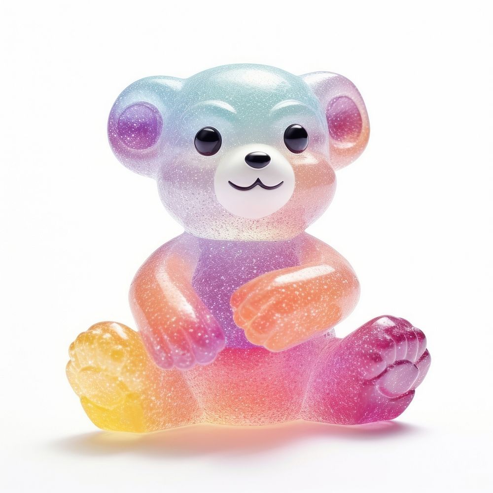 3d jelly glitter monkey candy confectionery figurine.