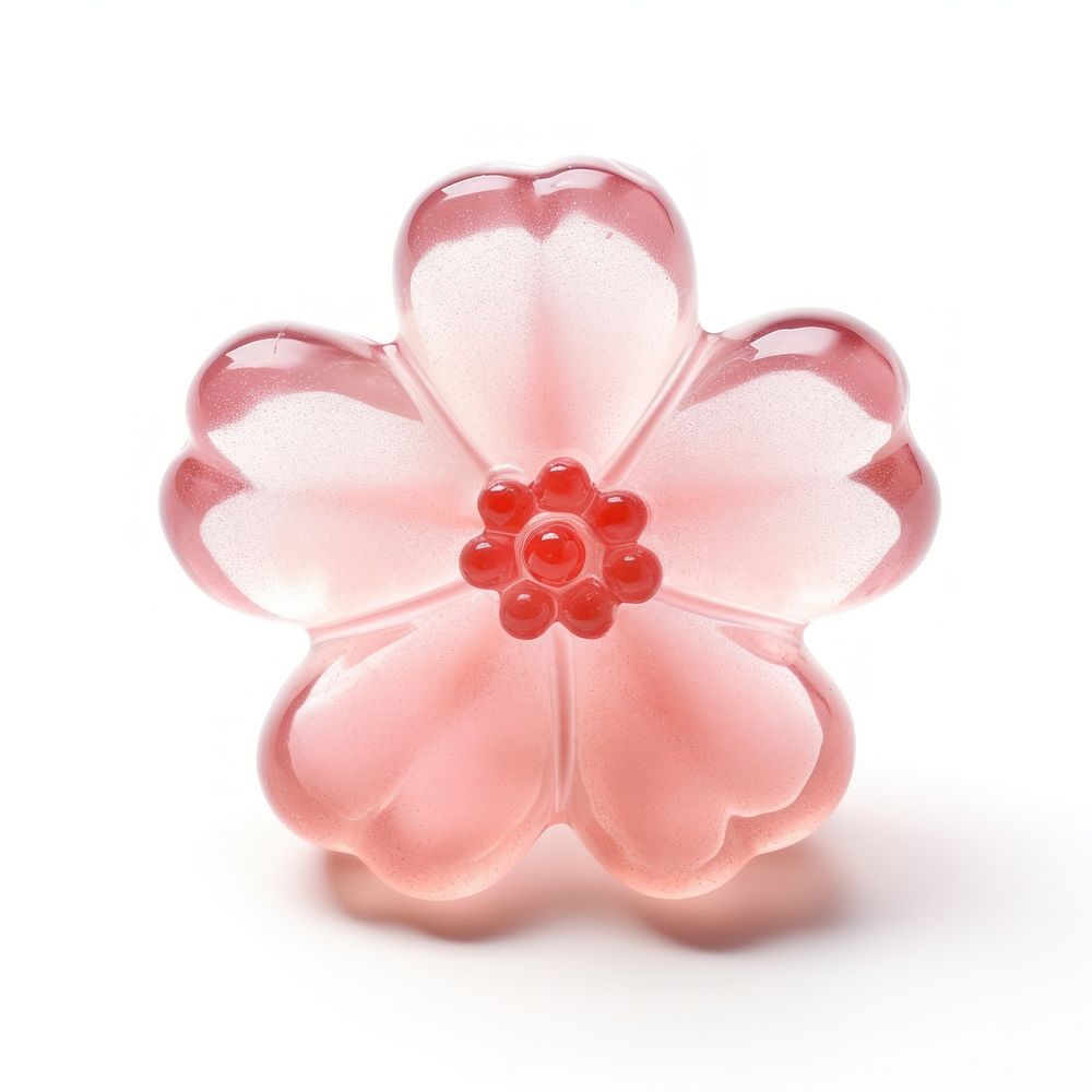 3d jelly glitter sakura jewelry brooch flower.