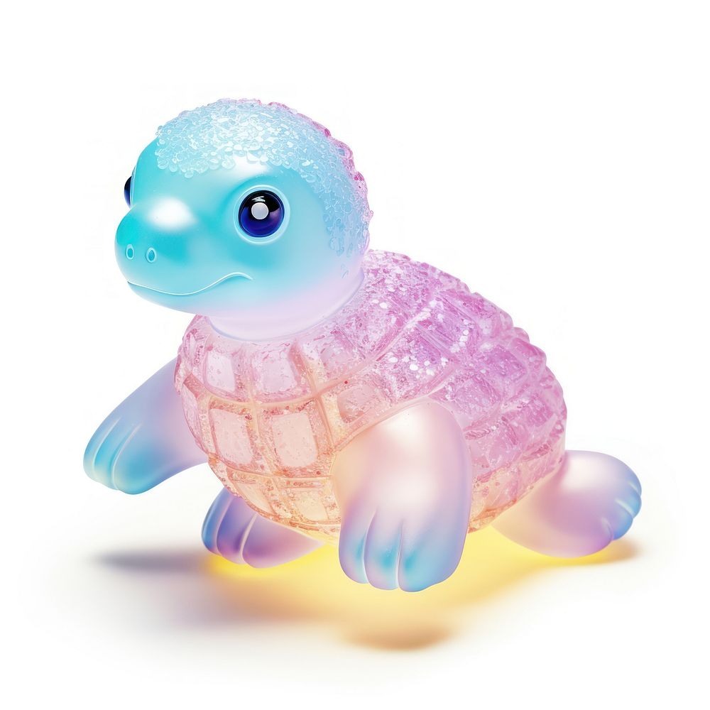 3d jelly glitter sea turtle animal nature cute.